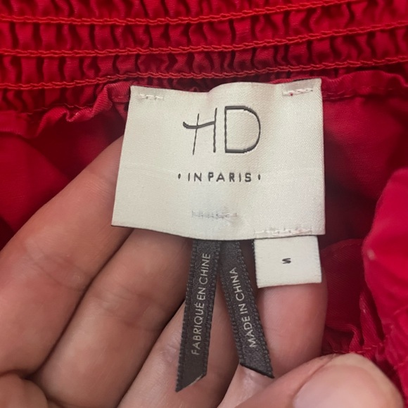 Anthropologie “HD in Paris” red top, size small - Picture 2 of 3